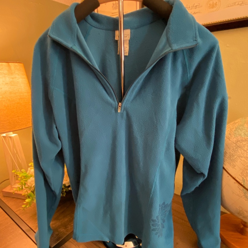 L.L. Bean Vibrant Blue Fleece Pullover